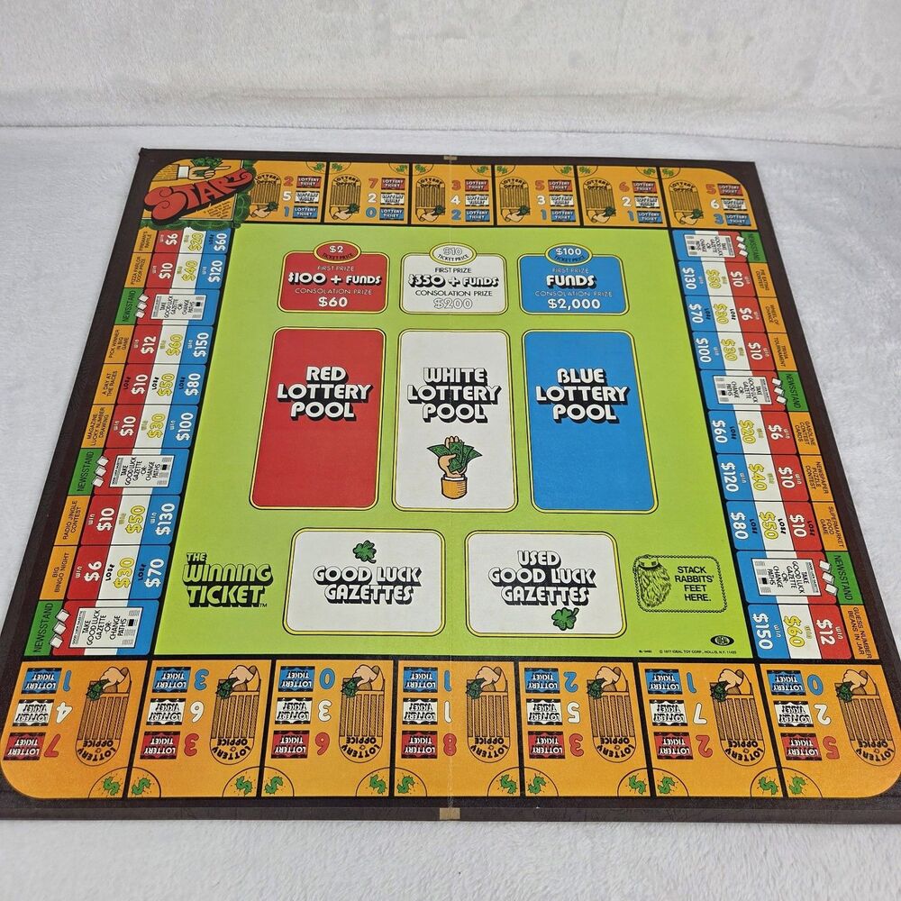 Vintage 1977 The Winning Ticket Home Lottery Board Game Ideal Complete Nice - Picture 8 of 16